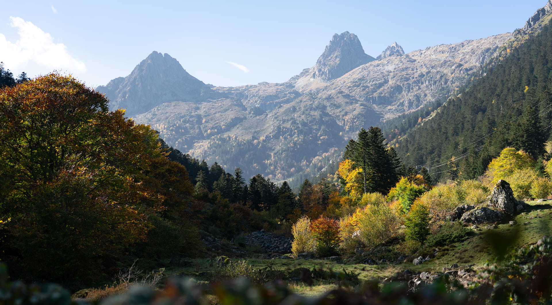 Paysage d'automne Val d'Azun